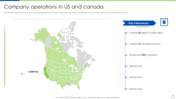 Security And Surveillance Company Profile Company Operations In US And Canada Demonstration PDF Security And Surveillance Company Profile Company Operations In US And Canada Demonstration PDF