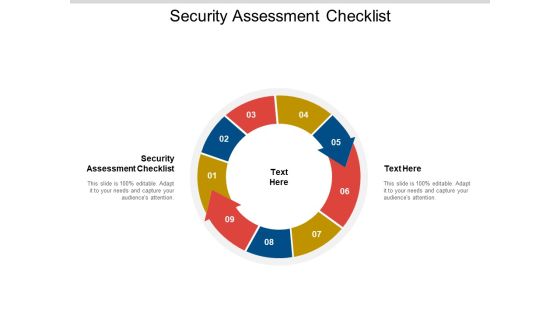 Security Assessment Checklist Ppt PowerPoint Presentation Model Rules Cpb Pdf