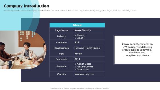 Security Software Company Investor Funding Pitch Deck Company Introduction Structure PDF Security Software Company Investor Funding Pitch Deck Company Introduction Structure PDF