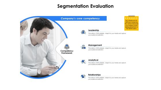 Segmentation Of B2B Markets Segmentation Evaluation Leadership Ppt PowerPoint Presentation Summary File Formats PDF