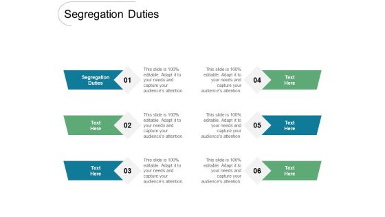 Segregation Duties Ppt PowerPoint Presentation Slides Graphics Cpb Pdf