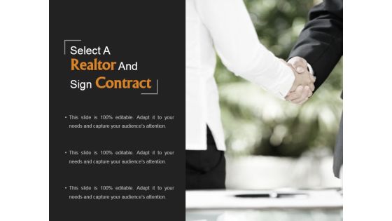 Select A Realtor And Sign Contract Ppt PowerPoint Presentation Diagrams Select A Realtor And Sign Contract Ppt PowerPoint Presentation Diagrams
