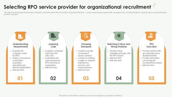 Selecting RPO Service Provider For Organizational Recruitment Ppt Infographic Template Topics PDF Selecting RPO Service Provider For Organizational Recruitment Ppt Infographic Template Topics PDF