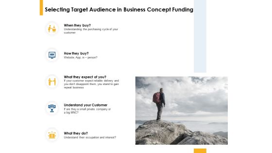 Selecting Target Audience In Business Concept Funding Ppt PowerPoint Presentation Professional Designs Selecting Target Audience In Business Concept Funding Ppt PowerPoint Presentation Professional Designs