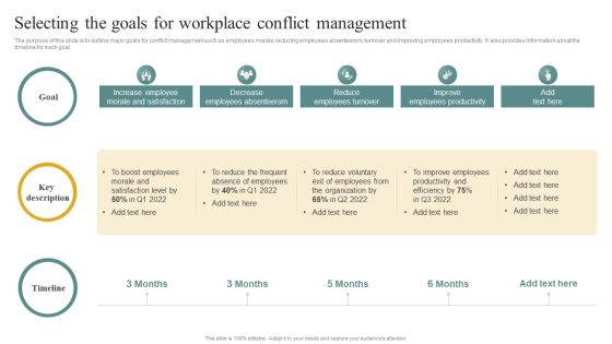 Selecting The Goals For Workplace Conflict Management Managing Organizational Conflicts To Boost Ideas PDF Selecting The Goals For Workplace Conflict Management Managing Organizational Conflicts To Boost Ideas PDF