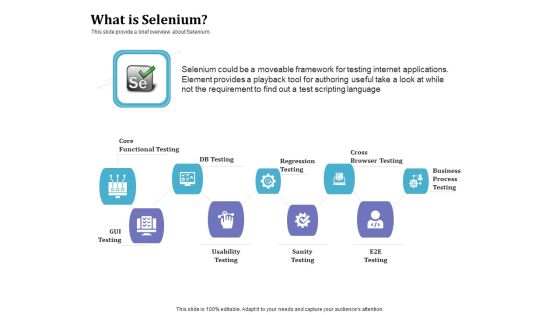 Selenium Automation Testing What Is Selenium Ppt File Inspiration PDF Selenium Automation Testing What Is Selenium Ppt File Inspiration PDF