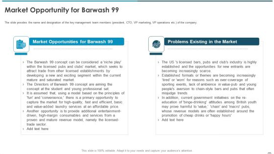 Sell Side Confidential Information Memorandum CIM Pitch Book Market Opportunity For Barwash 99 Introduction PDF Sell Side Confidential Information Memorandum CIM Pitch Book Market Opportunity For Barwash 99 Introduction PDF