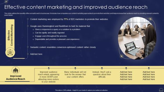 Semantic Web Technologies Effective Content Marketing And Improved Audience Brochure PDF Semantic Web Technologies Effective Content Marketing And Improved Audience Brochure PDF