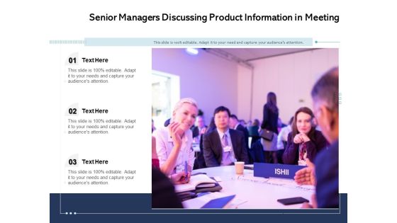 Senior Managers Discussing Product Information In Meeting Ppt PowerPoint Presentation Summary Format Ideas PDF Senior Managers Discussing Product Information In Meeting Ppt PowerPoint Presentation Summary Format Ideas PDF