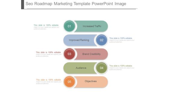 Seo Roadmap Marketing Template Powerpoint Image