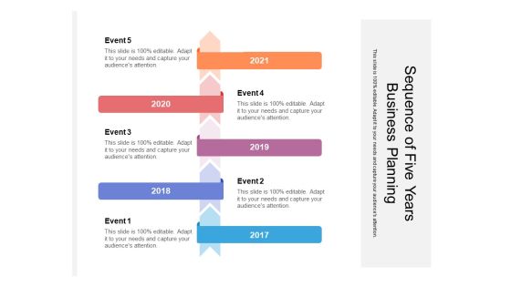 Sequence Of Five Years Business Planning Ppt PowerPoint Presentation File Introduction PDF