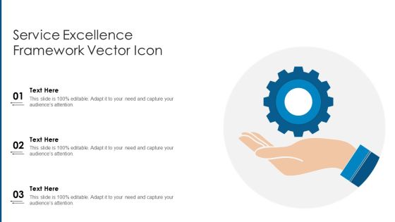 Service Excellence Framework Vector Icon Ppt PowerPoint Presentation Layouts Slideshow PDF