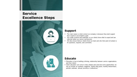 Service Excellence Steps Ppt Powerpoint Presentation Outline Design Inspiration Service Excellence Steps Ppt Powerpoint Presentation Outline Design Inspiration