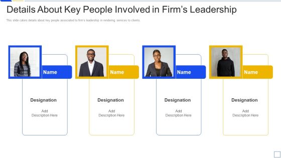 Service Marketing Fundraising Details About Key People Involved In Firms Leadership Icons PDF Service Marketing Fundraising Details About Key People Involved In Firms Leadership Icons PDF
