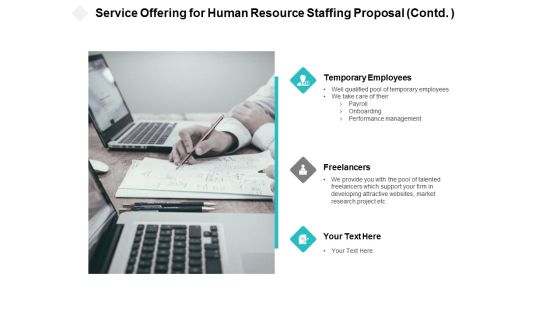 Service Offering For Human Resource Staffing Proposal Contd Ppt PowerPoint Presentation Ideas Elements