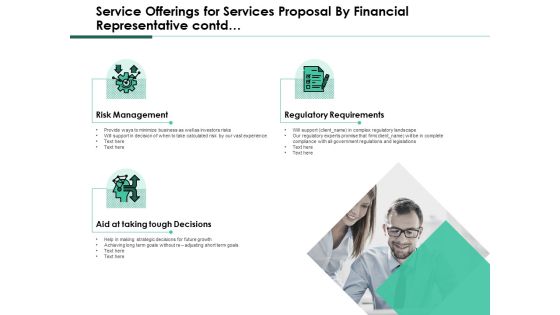 Service Offerings For Services Proposal By Financial Representative Contd Download PDF