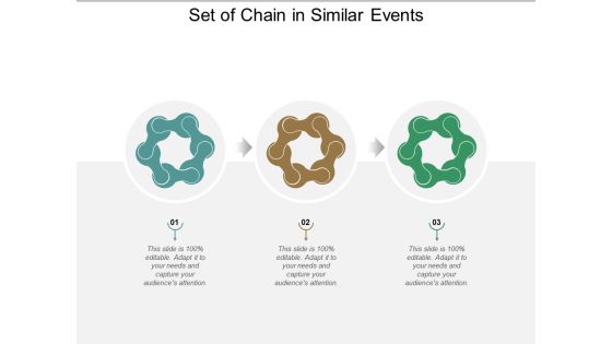 Set Of Chain In Similar Events Ppt Powerpoint Presentation Icon Structure