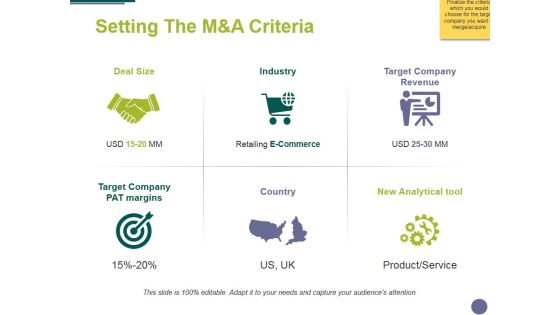 Setting The Manda Criteria Ppt PowerPoint Presentation Layouts Master Slide Setting The Manda Criteria Ppt PowerPoint Presentation Layouts Master Slide