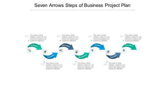 Seven Arrows Steps Of Business Project Plan Ppt PowerPoint Presentation Infographics Mockup