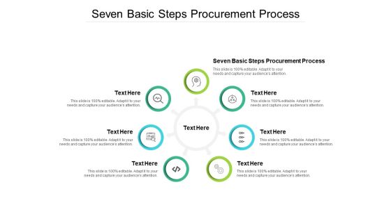 Seven Basic Steps Procurement Process Ppt PowerPoint Presentation Infographic Template Portrait Cpb