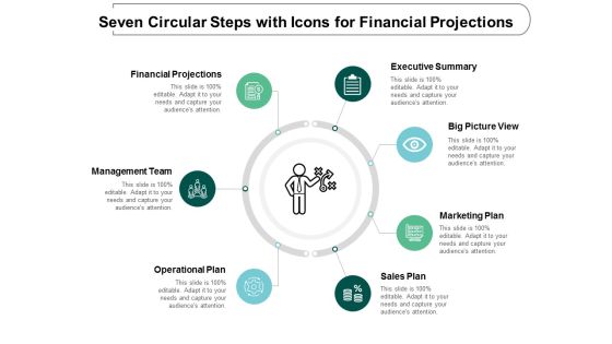 Seven Circular Steps With Icons For Financial Projections Ppt Powerpoint Presentation Portfolio Outfit Seven Circular Steps With Icons For Financial Projections Ppt Powerpoint Presentation Portfolio Outfit