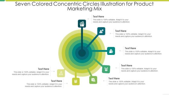 Seven Colored Concentric Circles Illustration For Product Marketing Mix Formats PDF Seven Colored Concentric Circles Illustration For Product Marketing Mix Formats PDF