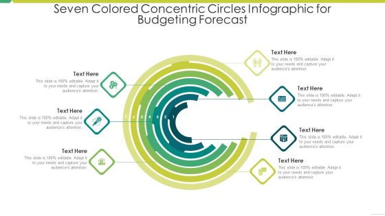 Seven Colored Concentric Circles Infographic For Budgeting Forecast Sample PDF Seven Colored Concentric Circles Infographic For Budgeting Forecast Sample PDF