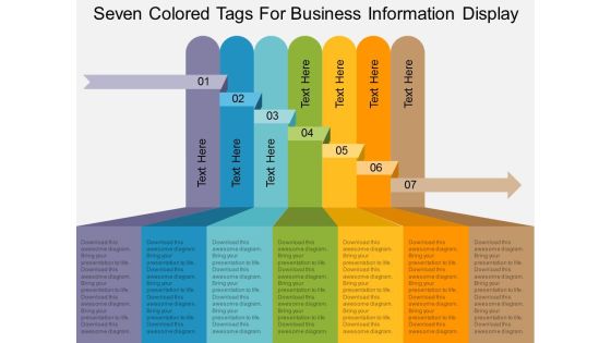 Seven Colored Tags For Business Information Display Powerpoint Template Seven Colored Tags For Business Information Display Powerpoint Template