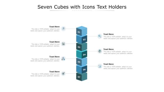 Seven Cubes With Icons Text Holders Ppt PowerPoint Presentation Infographic Template Information Seven Cubes With Icons Text Holders Ppt PowerPoint Presentation Infographic Template Information