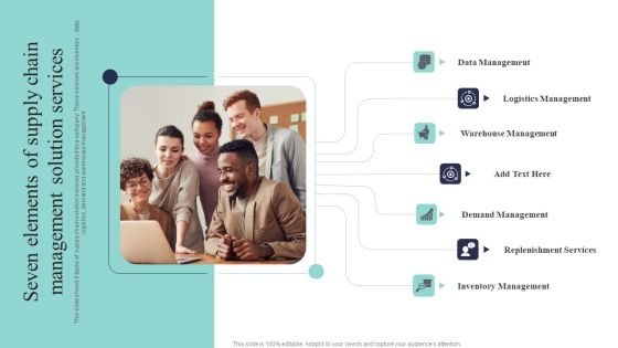 Seven Elements Of Supply Chain Management Solution Services Clipart PDF Seven Elements Of Supply Chain Management Solution Services Clipart PDF