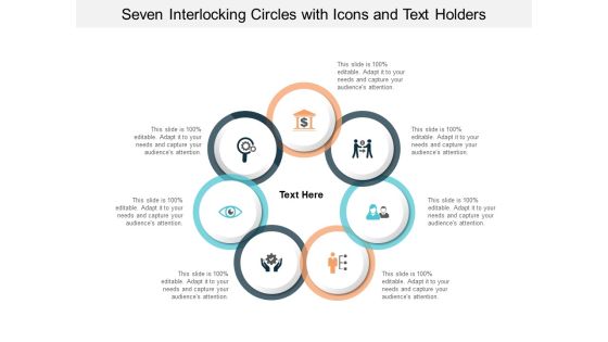 Seven Interlocking Circles With Icons And Text Holders Ppt PowerPoint Presentation Gallery Show Seven Interlocking Circles With Icons And Text Holders Ppt PowerPoint Presentation Gallery Show