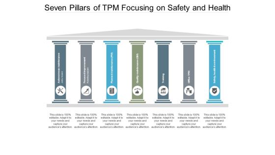 Seven Pillars Of Tpm Focusing On Safety And Health Ppt PowerPoint Presentation Ideas Graphics
