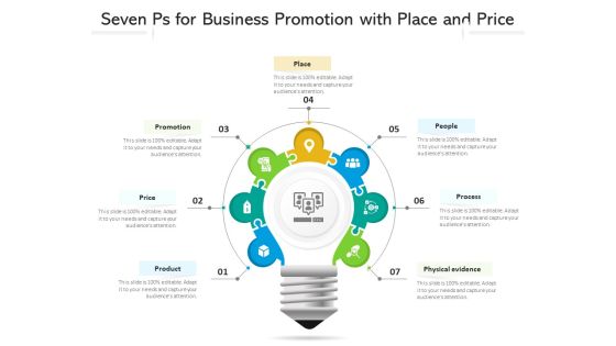 Seven Ps For Business Promotion With Place And Price Ppt PowerPoint Presentation File Show PDF Seven Ps For Business Promotion With Place And Price Ppt PowerPoint Presentation File Show PDF