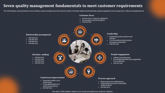 Seven Quality Management Fundamentals To Meet Customer Requirements Brochure PDF