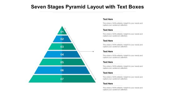 Seven Stages Pyramid Layout With Text Boxes Ppt PowerPoint Presentation Layouts Slideshow PDF Seven Stages Pyramid Layout With Text Boxes Ppt PowerPoint Presentation Layouts Slideshow PDF