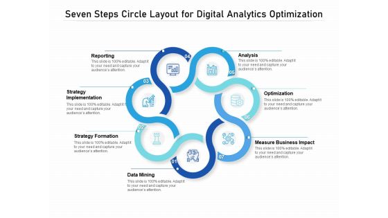 Seven Steps Circle Layout For Digital Analytics Optimization Ppt PowerPoint Presentation Model Structure PDF Seven Steps Circle Layout For Digital Analytics Optimization Ppt PowerPoint Presentation Model Structure PDF