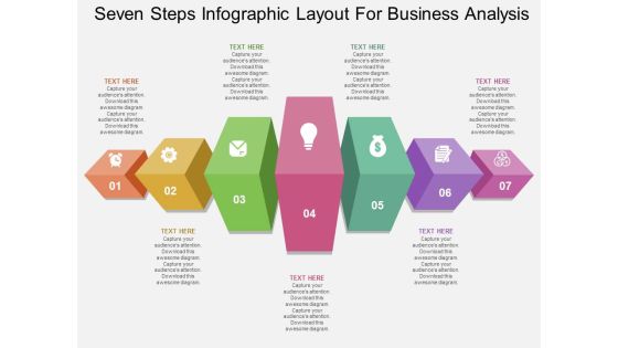 Seven Steps Infographic Layout For Business Analysis Powerpoint Template Seven Steps Infographic Layout For Business Analysis Powerpoint Template