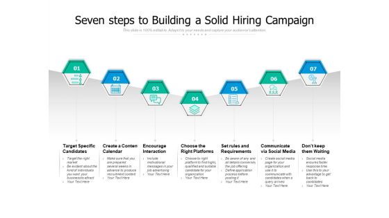 Seven Steps To Building A Solid Hiring Campaign Ppt PowerPoint Presentation Portfolio Graphics Template Seven Steps To Building A Solid Hiring Campaign Ppt PowerPoint Presentation Portfolio Graphics Template