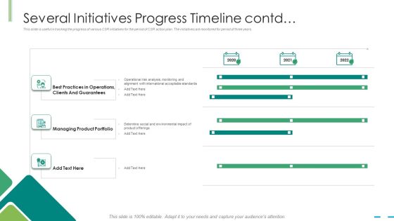 Several Initiatives Progress Timeline Contd Ppt Portfolio Information PDF Several Initiatives Progress Timeline Contd Ppt Portfolio Information PDF