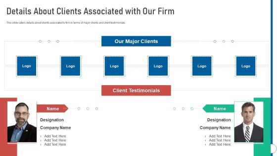 Shared Workspace Details About Clients Associated With Our Firm Ppt Summary Layouts PDF Shared Workspace Details About Clients Associated With Our Firm Ppt Summary Layouts PDF