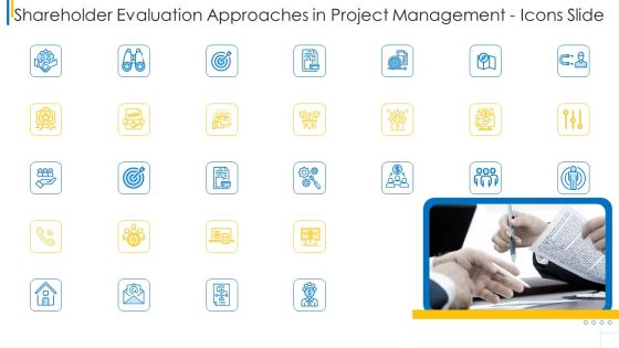 Shareholder Evaluation Approaches In Project Management Icons Slide Infographics PDF
