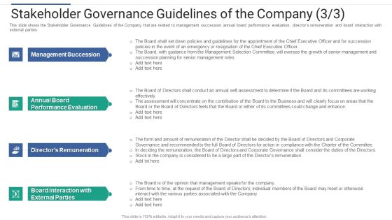 Shareholder Governance Enhance Comprehensive Corporate Performance Stakeholder Guidelines Company Topics PDF