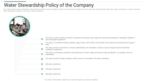 Shareholder Governance Enhance Comprehensive Corporate Performance Water Stewardship Policy Information PDF Shareholder Governance Enhance Comprehensive Corporate Performance Water Stewardship Policy Information PDF