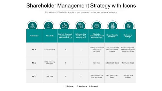Shareholder Management Strategy With Icons Ppt PowerPoint Presentation File Smartart PDF Shareholder Management Strategy With Icons Ppt PowerPoint Presentation File Smartart PDF