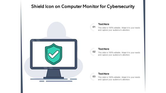 Shield Icon On Computer Monitor For Cybersecurity Ppt PowerPoint Presentation Gallery Show PDF Shield Icon On Computer Monitor For Cybersecurity Ppt PowerPoint Presentation Gallery Show PDF