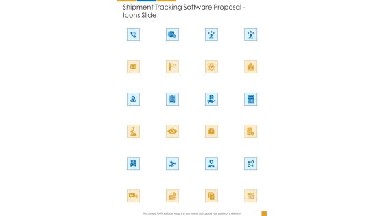 Shipment Tracking Software Proposal Icons Slide One Pager Sample Example Document Shipment Tracking Software Proposal Icons Slide One Pager Sample Example Document