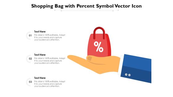 Shopping Bag With Percent Symbol Vector Icon Ppt PowerPoint Presentation Infographics Deck PDF Shopping Bag With Percent Symbol Vector Icon Ppt PowerPoint Presentation Infographics Deck PDF