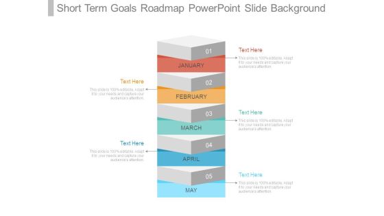 Short Term Goals Roadmap Powerpoint Slide Background Short Term Goals Roadmap Powerpoint Slide Background