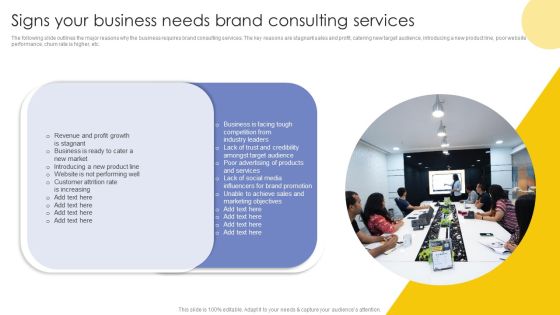 Signs Your Business Needs Brand Consulting Services Ppt Layouts Gallery PDF Signs Your Business Needs Brand Consulting Services Ppt Layouts Gallery PDF