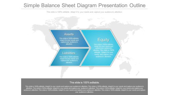Simple Balance Sheet Diagram Presentation Outline Simple Balance Sheet Diagram Presentation Outline